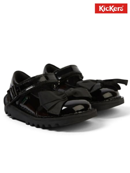 Kickers Black MJ Bow Patent Shoes (K99771) | €31