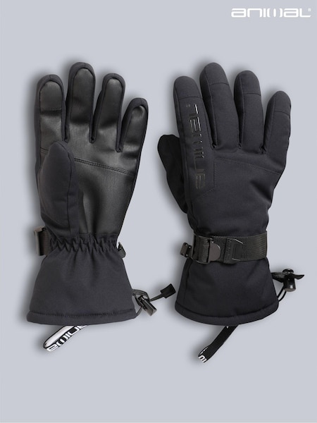 Svart - Animal Womens Flow Snow Gloves (K99783) | kr740
