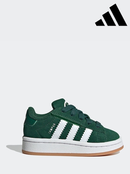 adidas Originals Green Campus 00s Elastic Lace Trainers (K99923) | €64