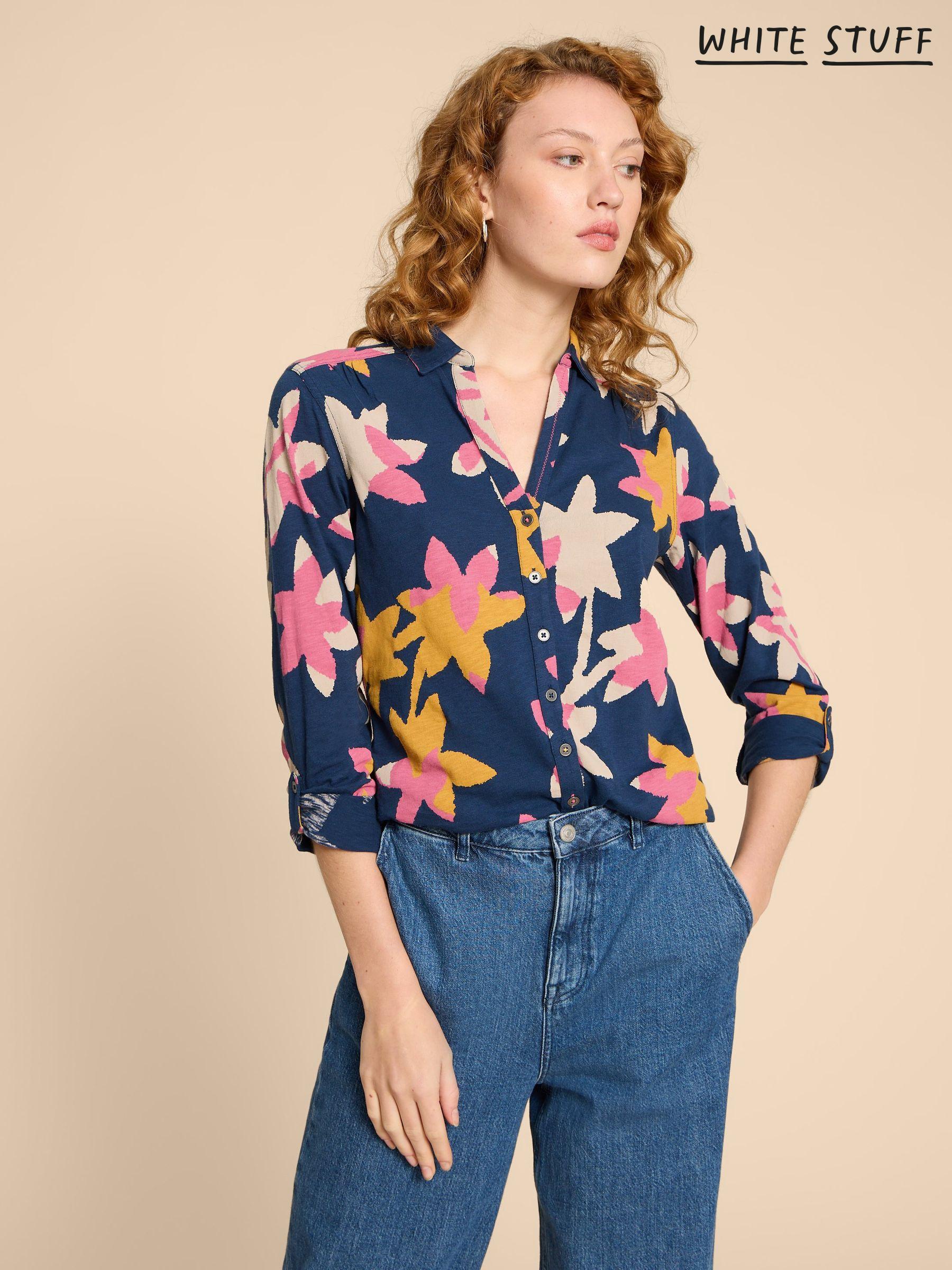 Women floral shirts hot sale