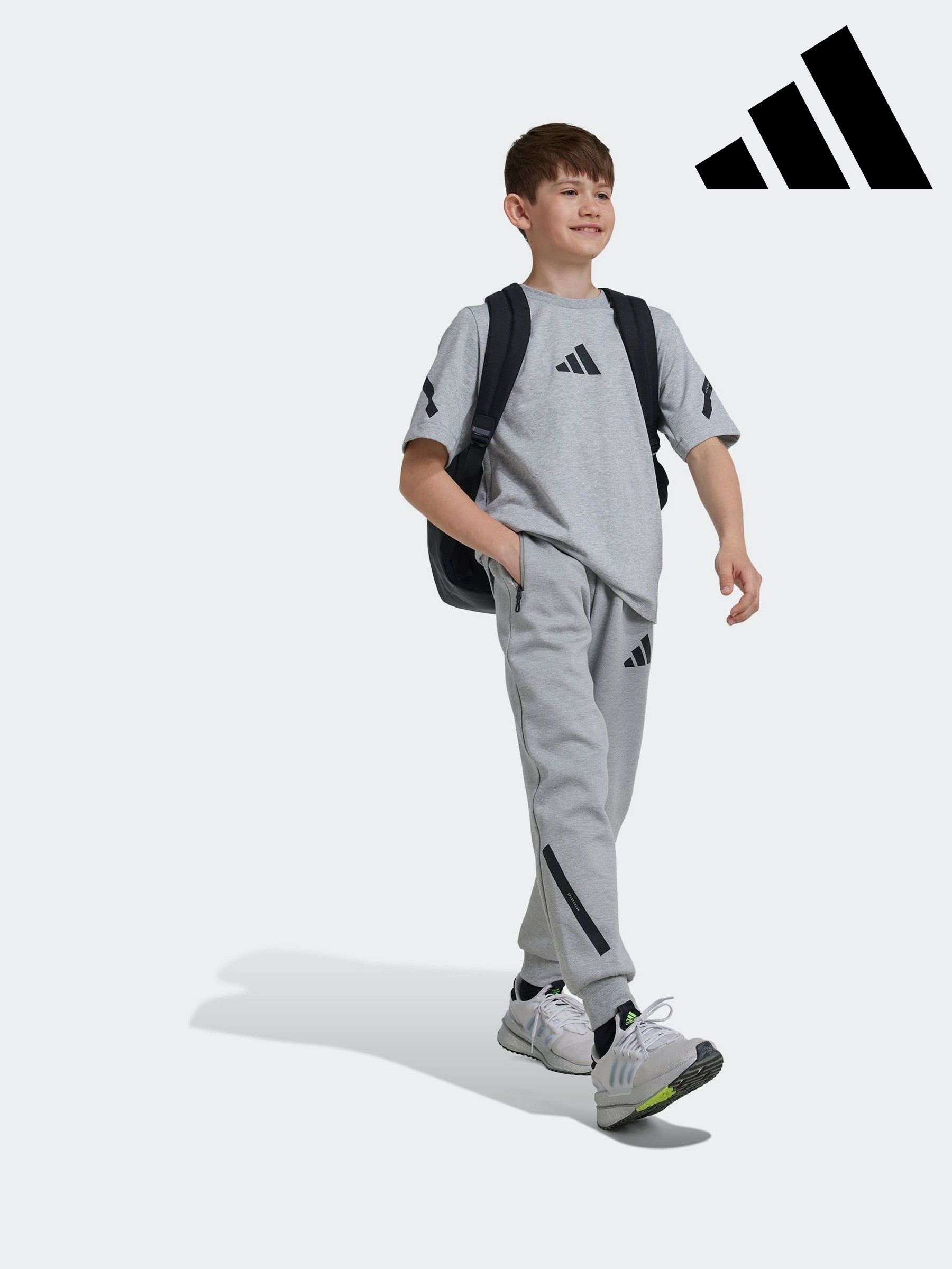 boys grey adidas tracksuit