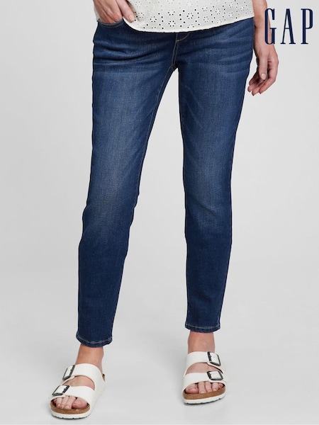 Gap Dark Blue Maternity Full Panel Skinny Jeans (L00895) | €22