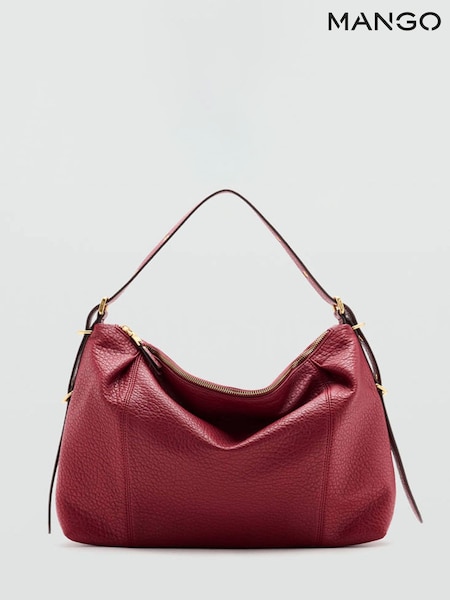 Red - Mango Slouchy Shoulder Bag