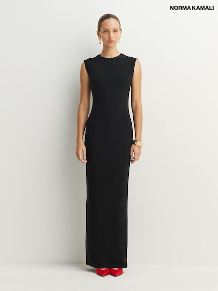 Black - Norma Kamali Sleeveless Maxi Dress