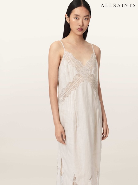 White - Allsaints Samia Dress