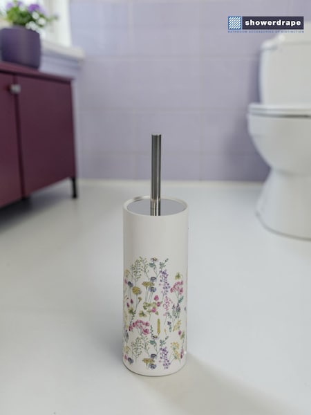 Showerdrape Meadow Wild Flowers Floral Toilet Brush