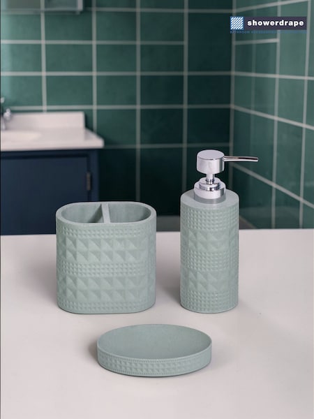 Showerdrape Maison Shimmer 3 Piece Bathroom Accessory Set