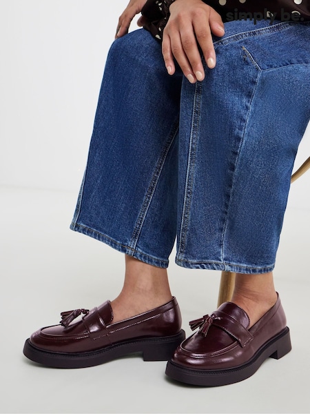 Κόκκινο - Simply Be Tassle Detail Loafers