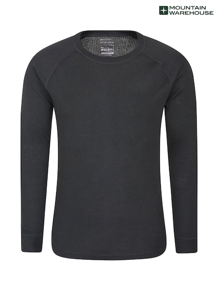 Mountain Warehouse Black Talus Mens Long Sleeved Thermal Top (L16780) | 65 QAR