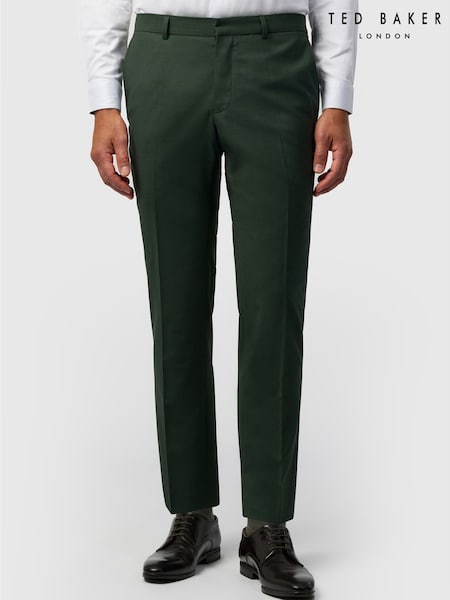Šuma Zeleno - Regular Ted Baker Tailoring Slim Fit Panama Trousers