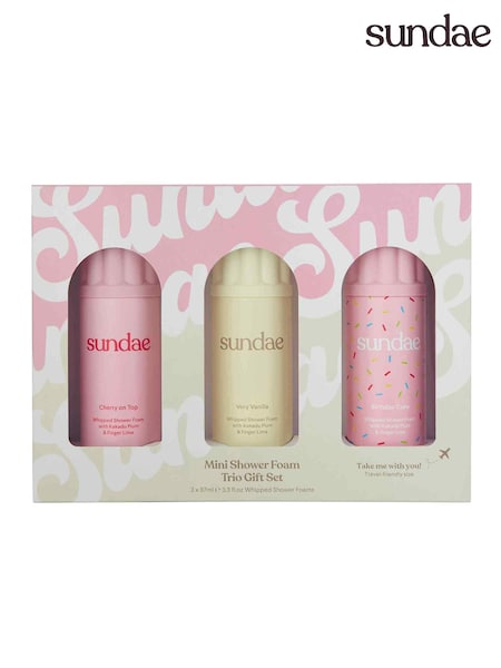 Sundae Birthday Cake Vanilla Cherry On Top Mini Foam Trio Gift Set