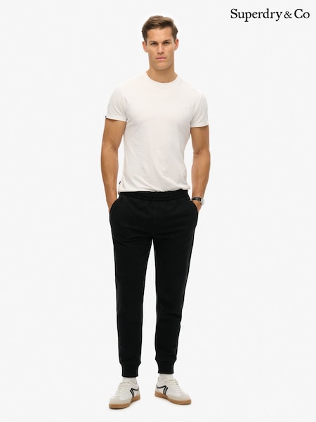 Black - Regular Superdry Essential Logo Joggers