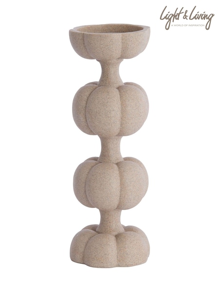 Light & Living ø13x36,5 Cm Astoria Sand Candle Holder