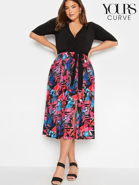 Yours Curve London Two In One Wrap Dress (L36084) | €31