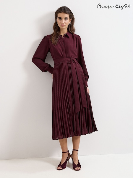 Red - Phase Eight Ren Burgundy Dress