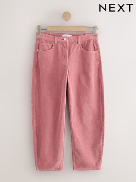 Rose - Pantalons Coupe ballon en velours côtelé