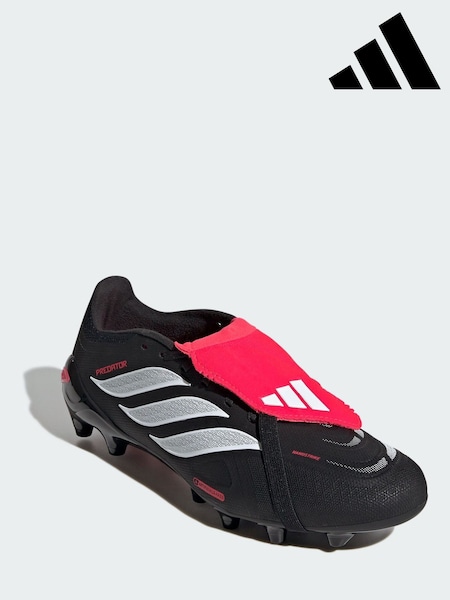 Noir - Regular Adidas Predator League Fold-over Tongue Artificial Ground Football Boots