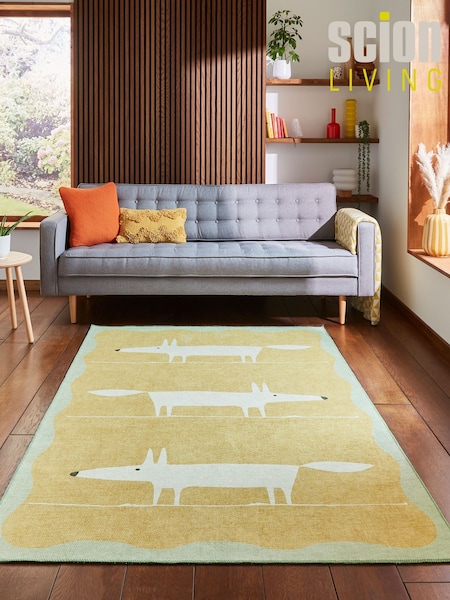 Scion Mr Fox Beige/terra Washable Rug