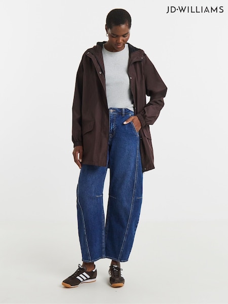 Brown - Jd Williams Fishtail Lightweight Raincoat