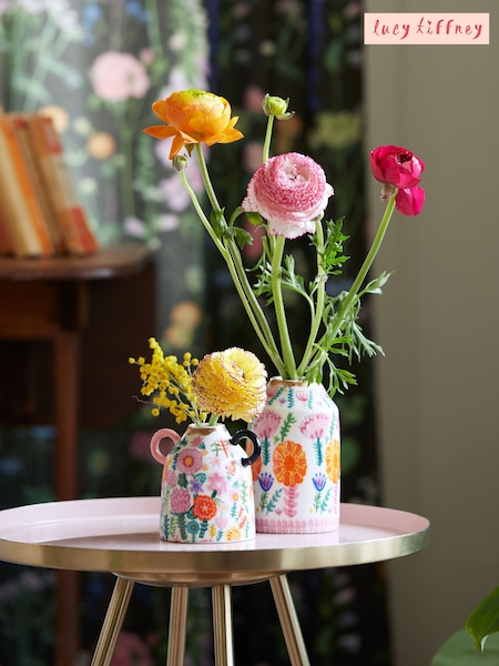 Lucy Tiffney at Next Set of 2 Floral Ceramic Mini Vases (M00081) | kr314