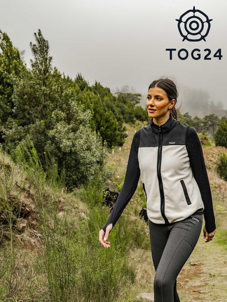 Musta/Valkoinen - Tog 24 Sarel Fleece Gilet (M00977) | €54
