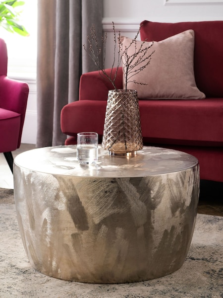 Silver Loxley Metal Coffee Table (M01043) | €305