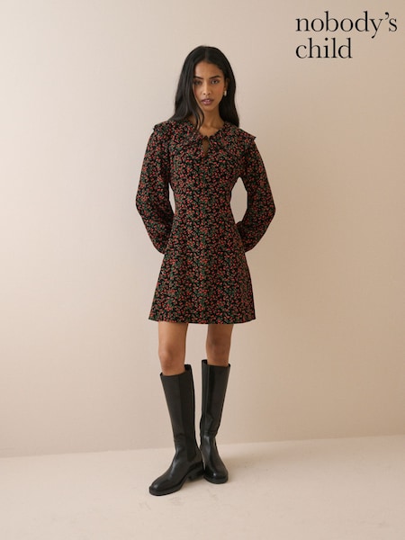 Black - Nobodys Child Hannah Cord Mini Dress