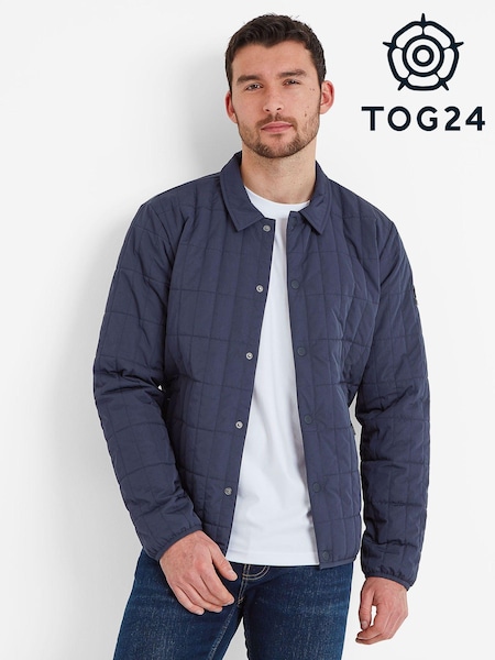 Tog 24 Blue Ludwell Padded Overshirt Coat Jacket (M02215) | €39