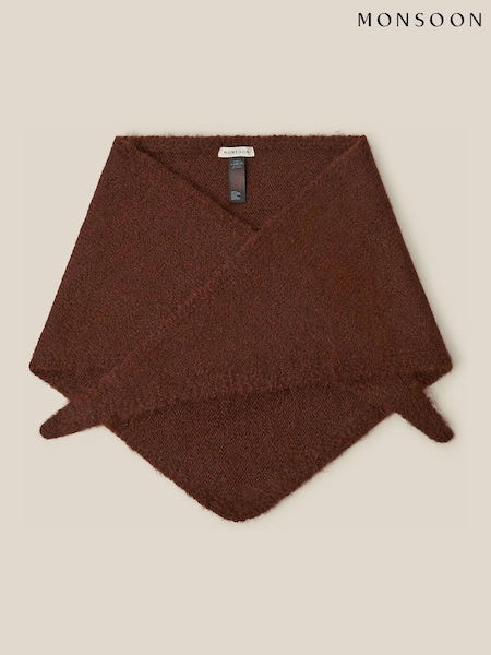 Қоңыр - Monsoon Taya Knitted Triangle Scarf