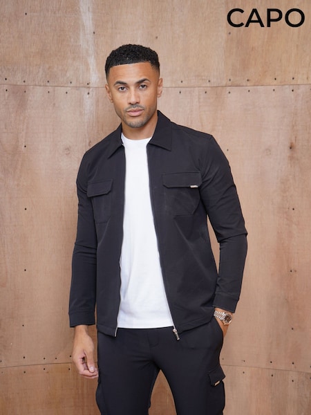 Black - Regular Capo Utility Overshirt
