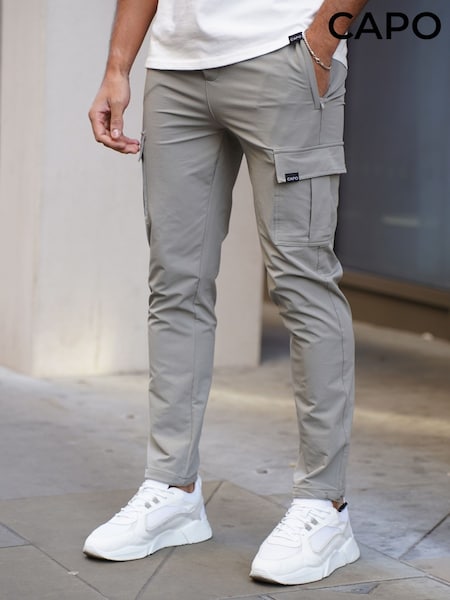 Zeleno - Regular Capo Utility Cargo Trousers Toggle V2