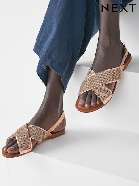 Rdeče zlato - Forever Comfort® Two Band Sandals (M03391) | € 10