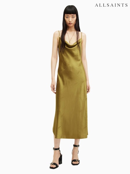 AllSaints Green Hadley Jacquard Dress (M03484) | €79