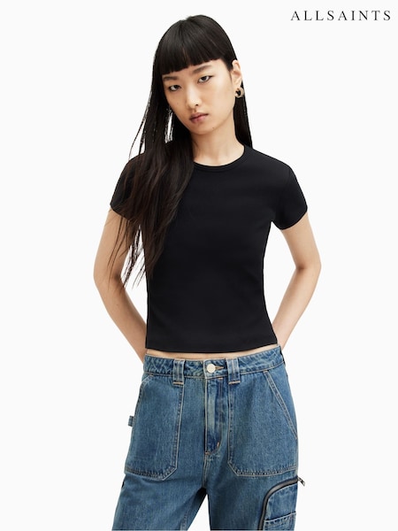 AllSaints Black Stevie T-Shirt (M03612) | €40