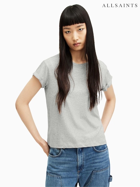 AllSaints Grey Anns T-Shirt (M03633) | €30