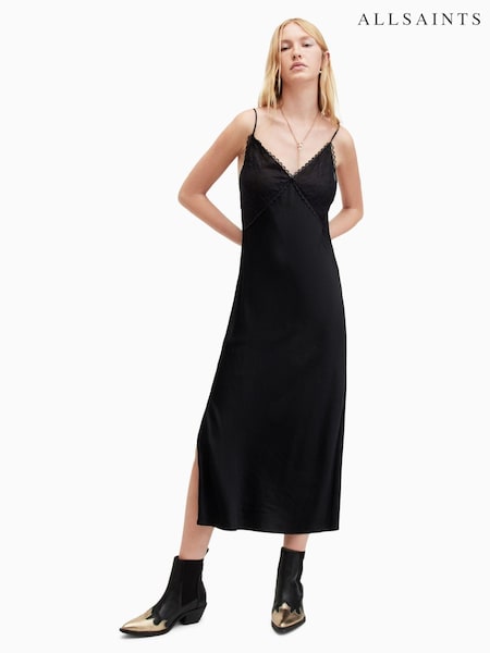 AllSaints Black Immy Dress (M03840) | 314 QAR