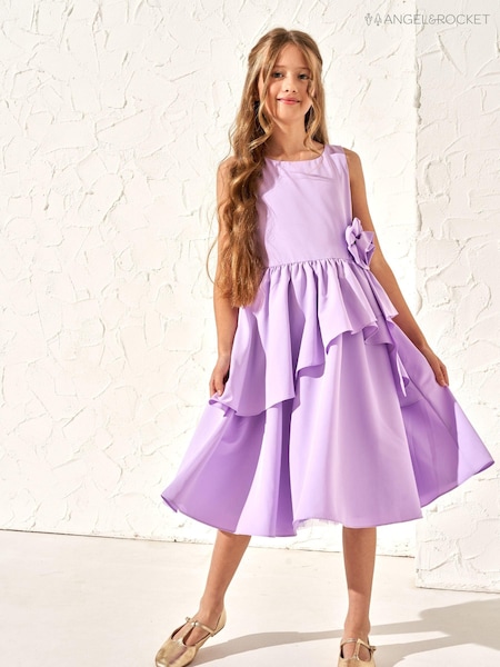 Angel & Rocket Purple Lourdes Corsage Waist Dress (M05915) | R$ 545 - R$ 610