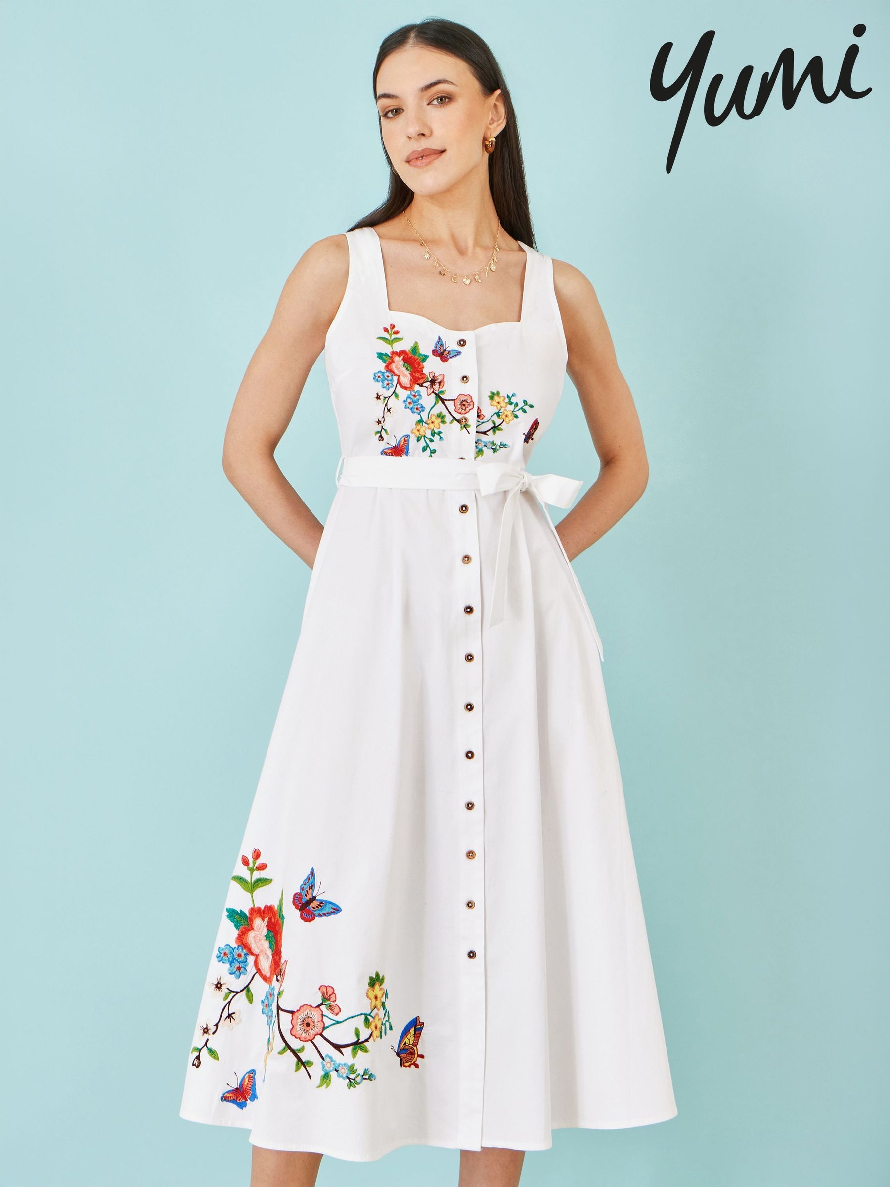 Buy Women's Yumi Cotton Embroidery Online | Next Ukraine