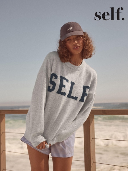 self. Grey Knitted Jumper (M07708) | €17.50