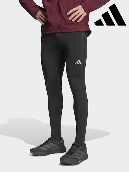Black - Regular Adidas Adi365 Running Essentials Winterized Tights