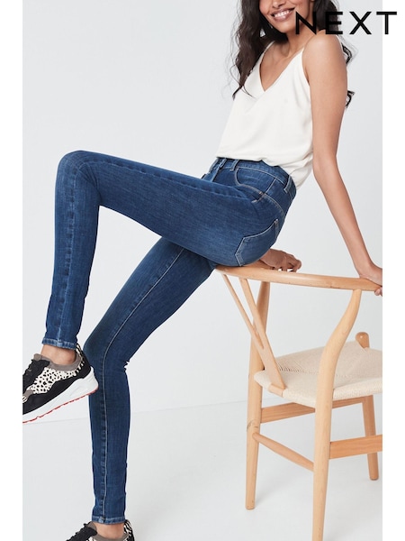 Dunkelblau - 360° Stretch Skinny Jeans (M08661) | 8 €