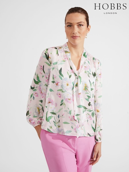 Hobbs Pink Aria Blouse (M09091) | ₪498