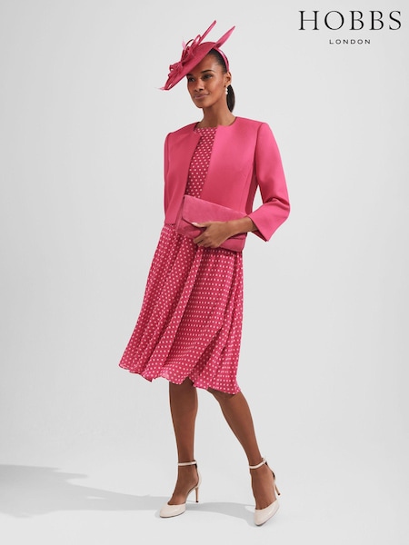 Hobbs Blue Petite Elenor Dress (M09210) | €102