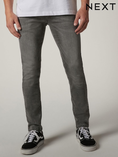 Grau - Skinny Fit Classic Stretch Jeans (M0B818) | 9 €