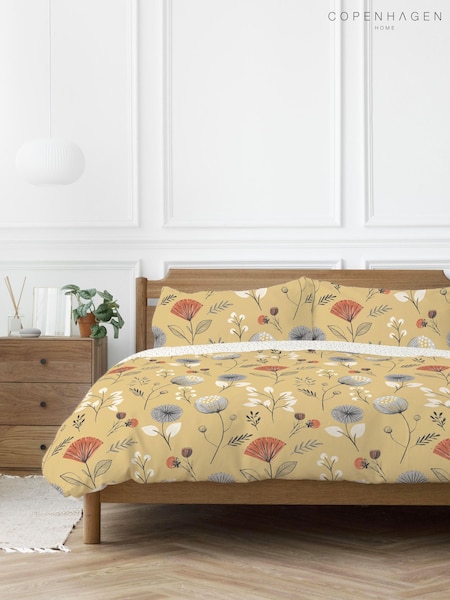 Copenhagen Home Yellow Olia Duvet Cover and Pillowcase Set (M10131) | AED87 - AED146