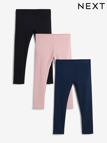 Pink/Schwarz/Marineblau - Leggings 3 Pack (3-16yrs) (M10218) | 16 € - 28 €