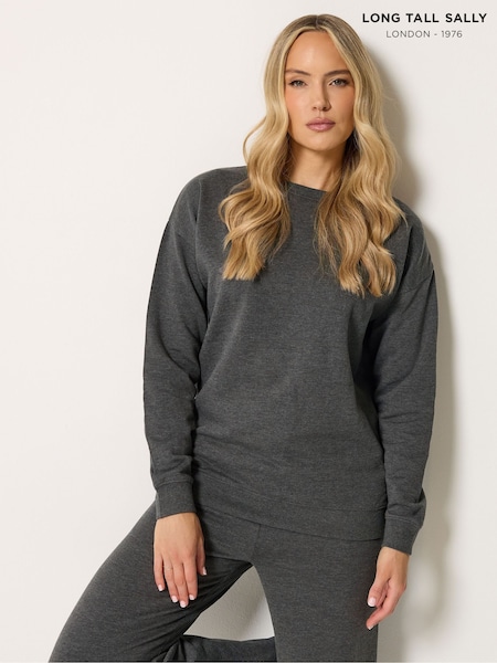 Grey - Long Tall Sally Crew Neck Sweatshirt