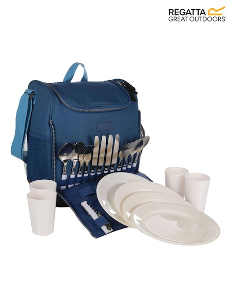 Regatta Blue Stamford 4 Person Picnic Set Cool bag (M11781) | €56