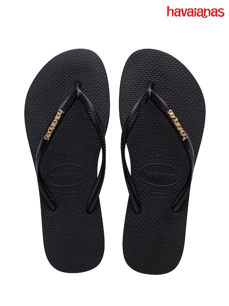 Havaianas Slim Logo Metallic Flip Flops (M12143) | €22