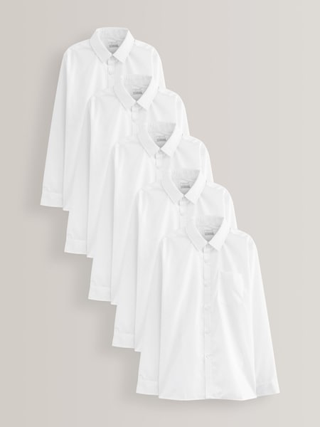 Blanco - 5 Pack Long Sleeve School Shirts (3-17yrs) (M13611) | 30 € - 53 €